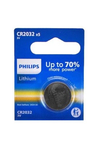 Philips CR2032 Lityum 3V Düğme Pil - 1 Adet