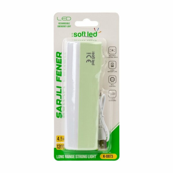 Softled Şarjlı El Feneri+Yol Aydınlatma K-0873