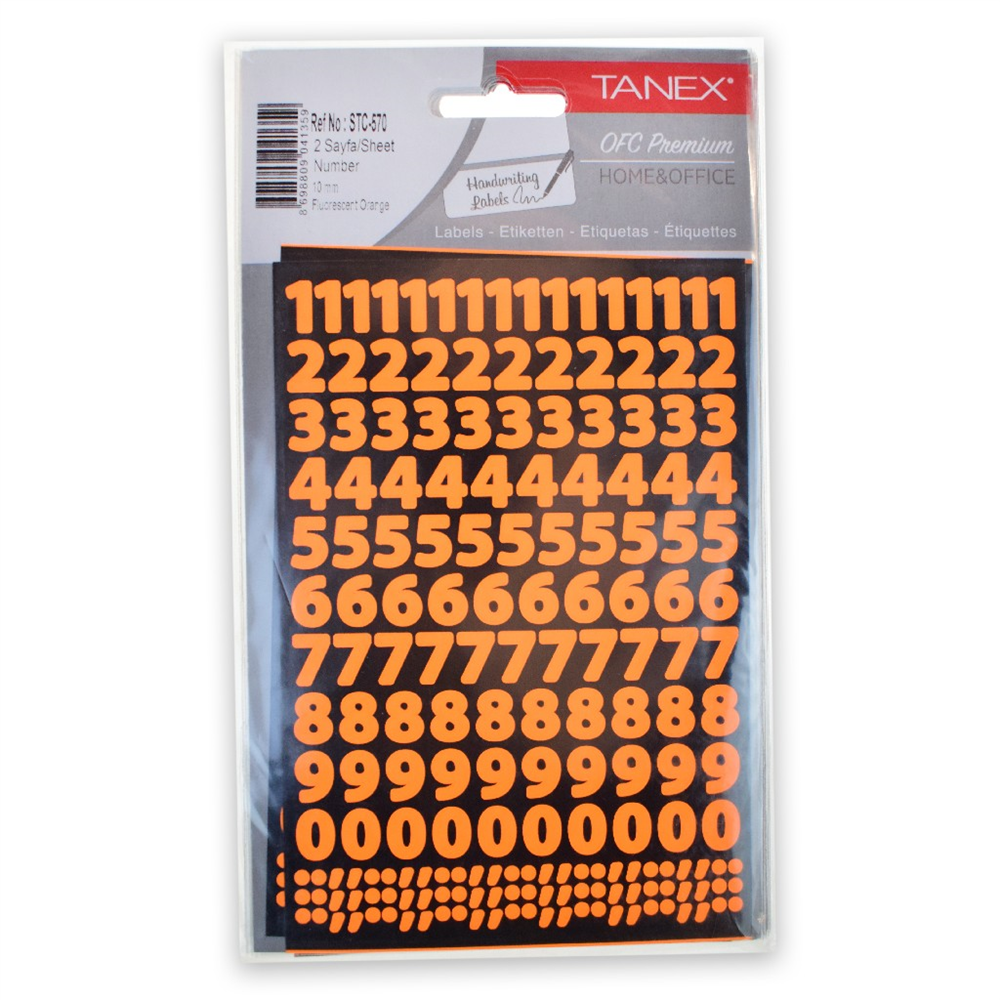 Turuncu Rakam Sticker