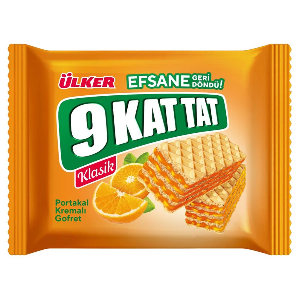 Ülker 9 Kat Tat Portakallı Gofret 39gr