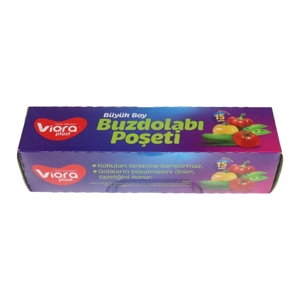 Viora Buzdolabı Poşeti Büyük 15 Ad. Vrp-208