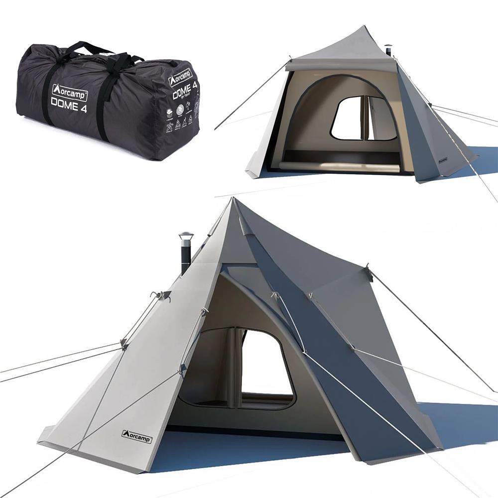 Orcamp Dome 4 Tipi Çadır Out-3030 dört mevsim 4 kişilik kamp çadırı