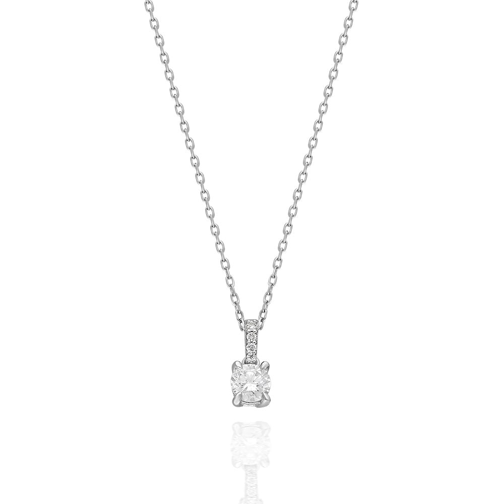 0.23 Ct Pırlanta Tektaş Kolye