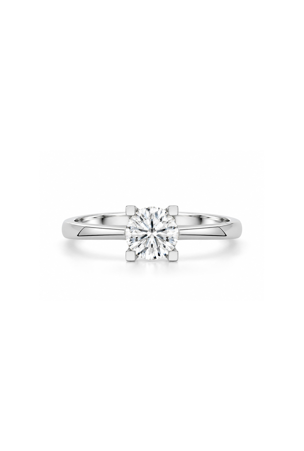 1.00 Ct Takoz Tırnak Lab Grown Pırlanta Tektaş Yüzük