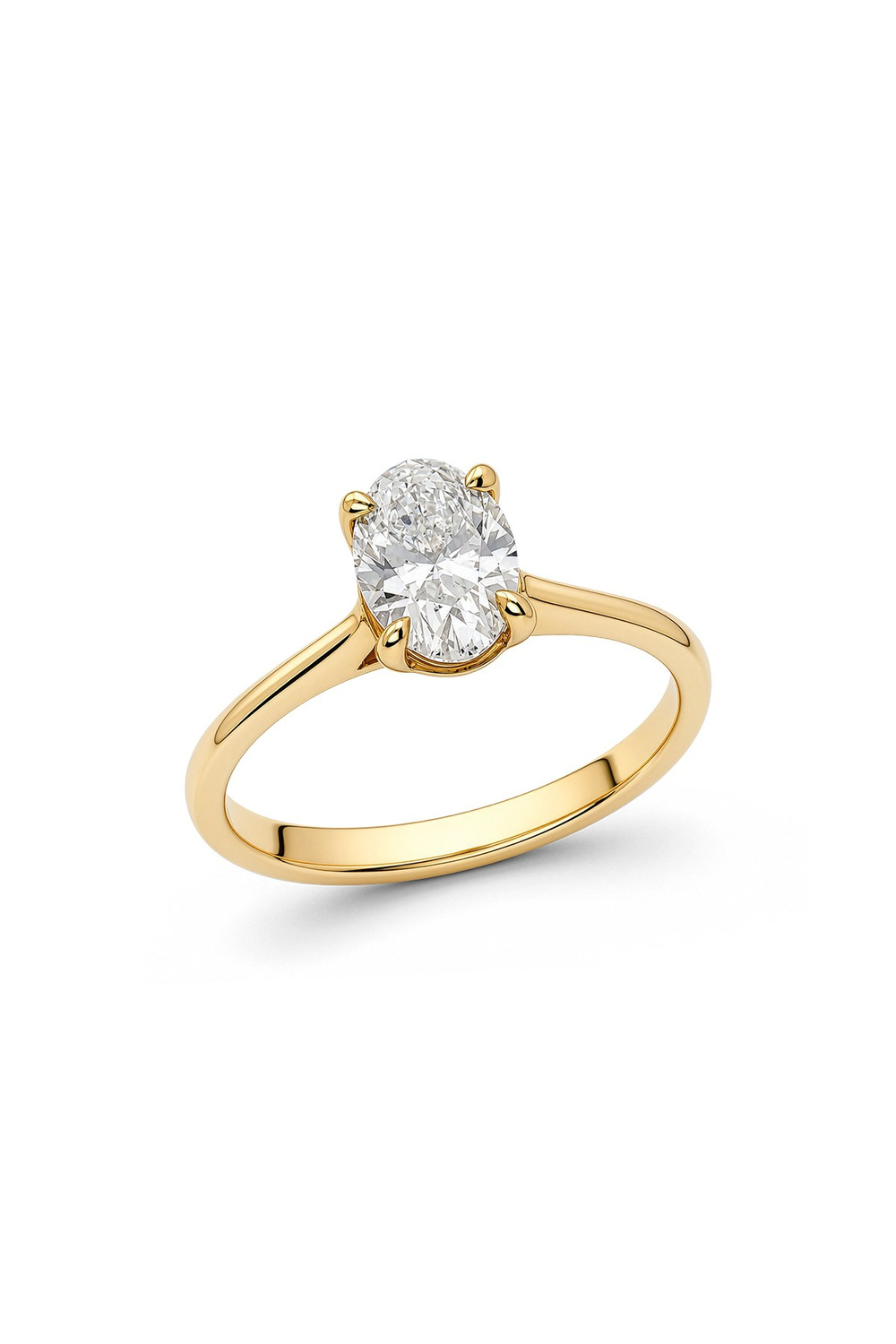 Oval Tasarım 1.00 Ct  Yüzük