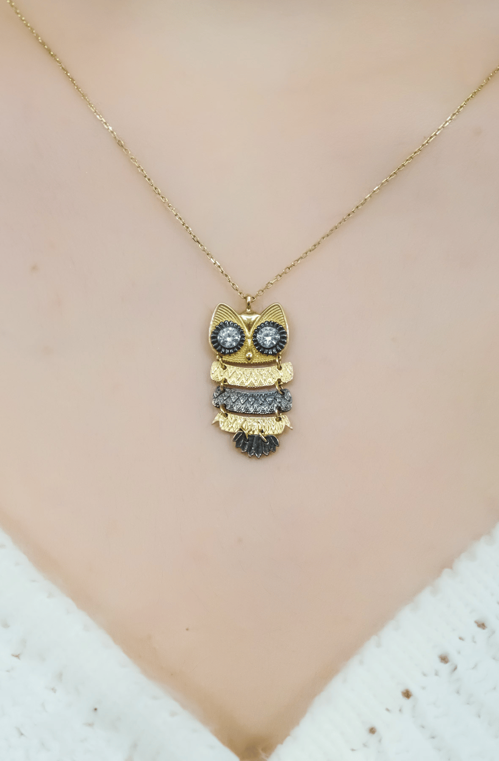 BAYKUŞ MOTİFLİ KOLYE 14 AYAR A043578