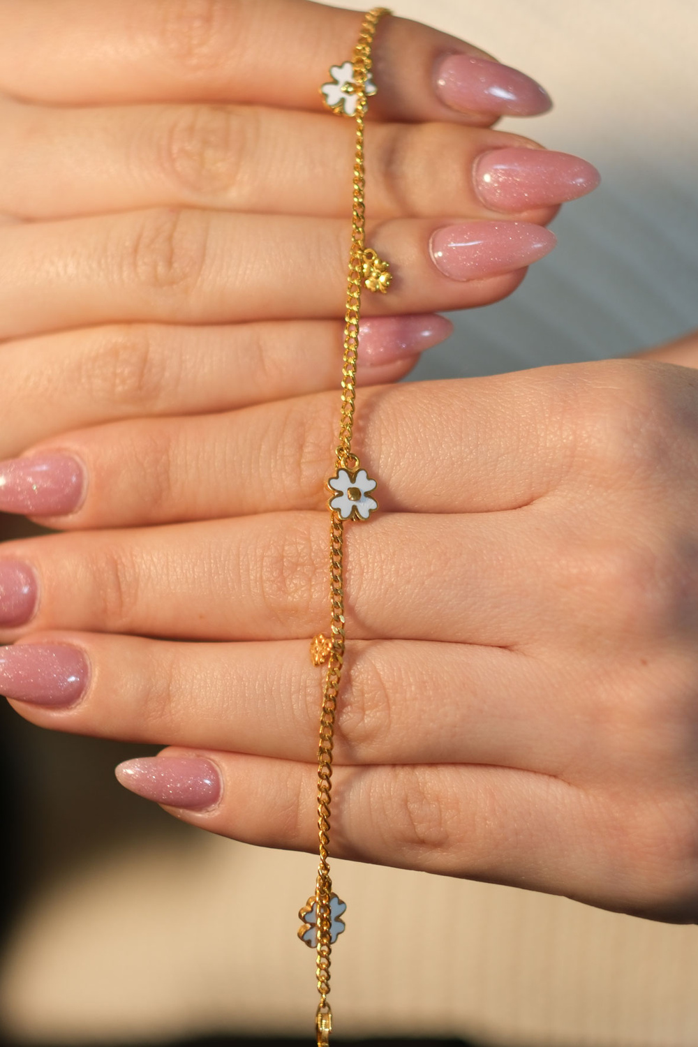 BEYAZ YONCA BİLEKLİK 22 AYAR A074924