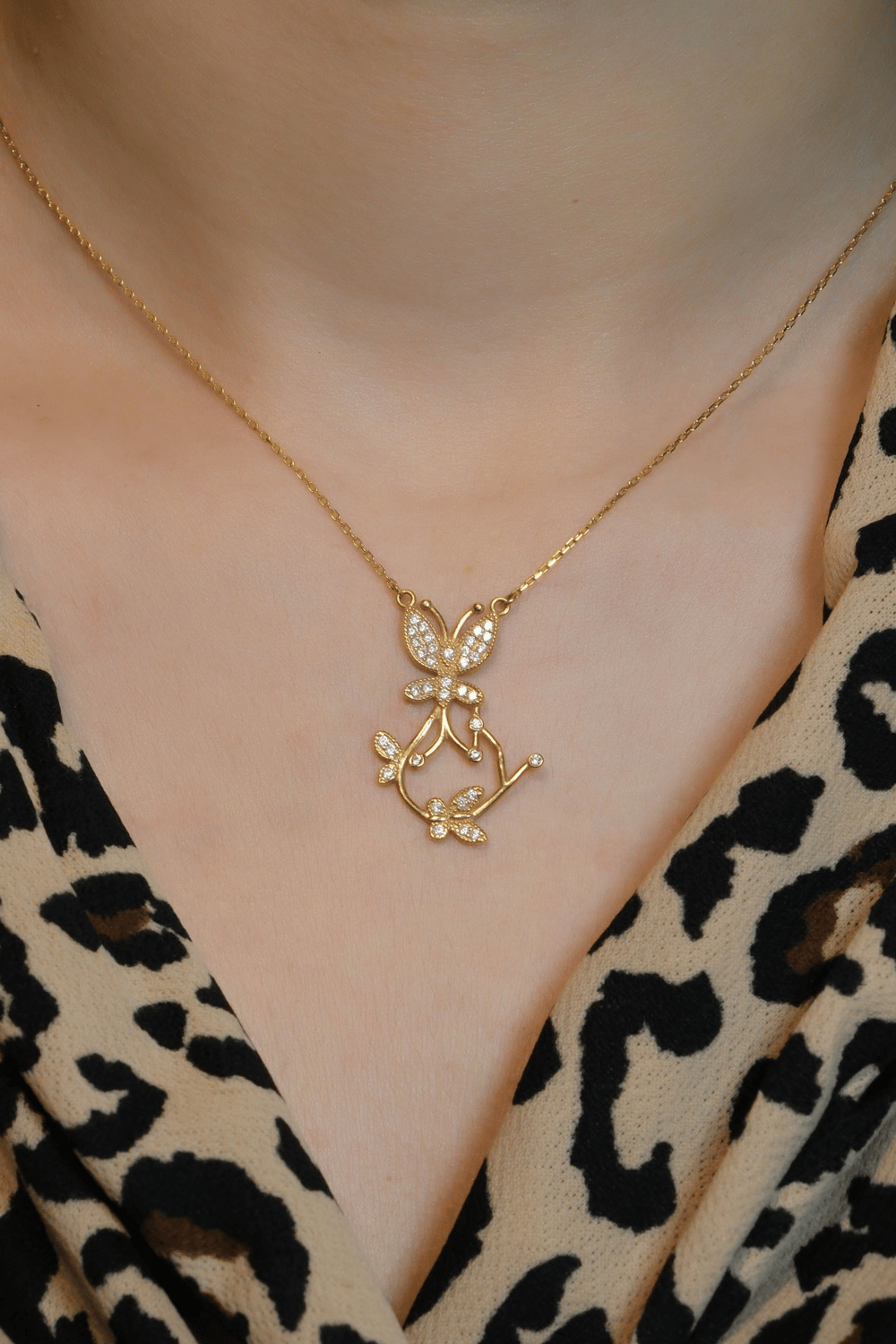KELEBEK KOLYE 22 AYAR A013563