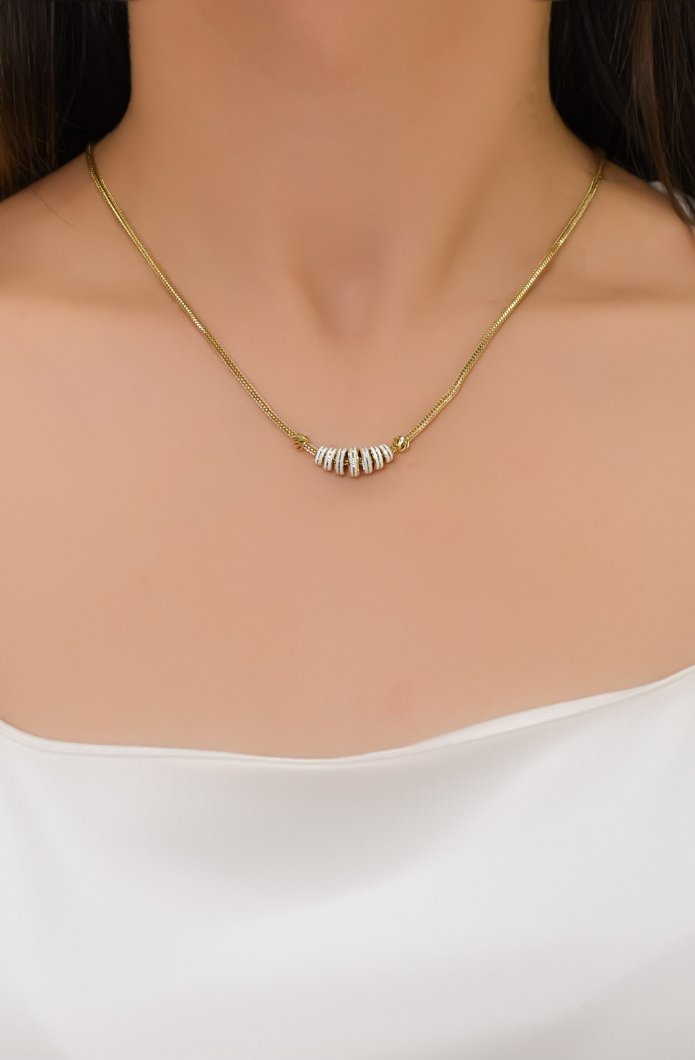 MİNELİ TASARIM KOLYE 14 AYAR A064543