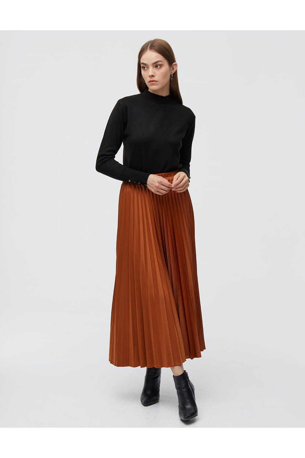 Kayra Basic Triko Bluz Siyah