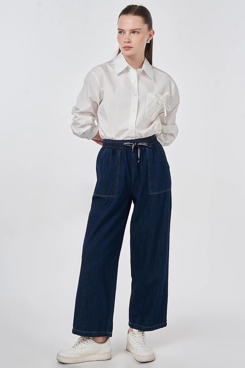 Torba Cepli Denim Pantolon Lacivert