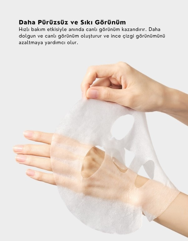 PDRN 0.5% Lifting Mask | PDRN İçerikli Nem ve Sıkılık Etkili Kağıt Maske