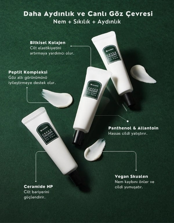 Green Collagen Eye Cream | Nemlendirici Göz Çevresi Kremi | 30ml