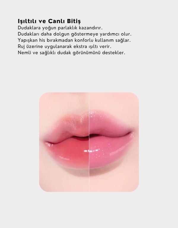 Bare Flash Gloss | Işıltılı Kore Dudak Parlatıcı | PP01 Cool Up