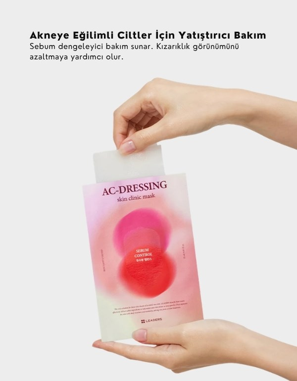 AC-Dressing Skin Clinic Mask | Akne ve Hassas Ciltler İçin Yatıştırıcı Kağıt Maske