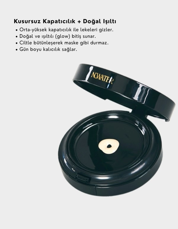 Prestige Skinfit Glow Cover Cushion SPF30 | Işıltılı Cushion Fondöten | 01 Ivory Bej