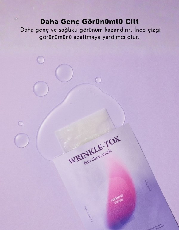 Wrinkle-Tox Skin Clinic Mask | Kırışıklık Karşıtı Kağıt Maske