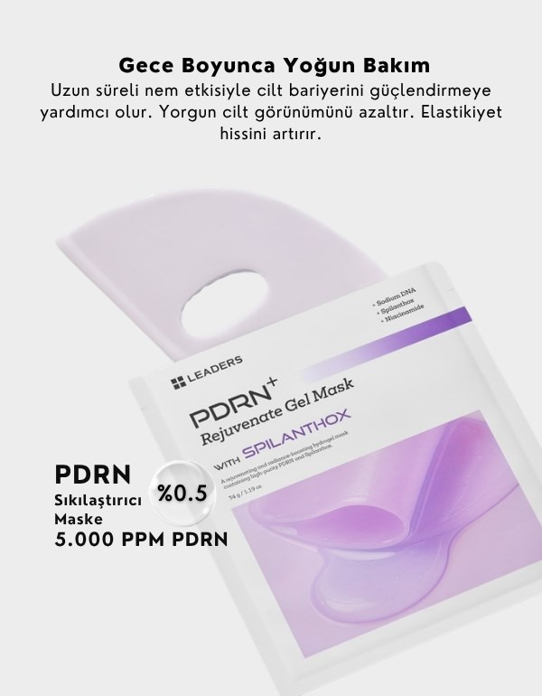 PDRN+ Rejuvenate Gel Mask | Gece Kullanımına Uygun PDRN Yüz Maskesi