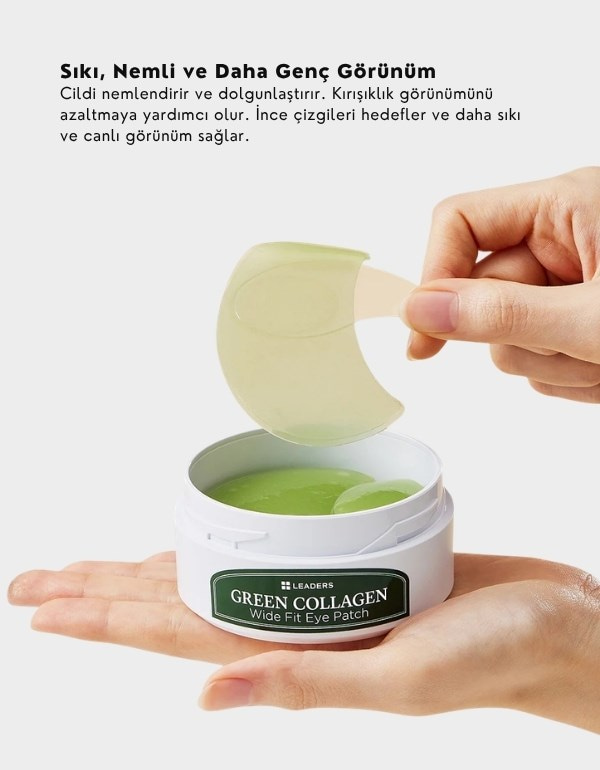 Green Collagen Wide Eye Patch | Kırışıklık Karşıtı Göz Altı Maskesi | 60 Adet