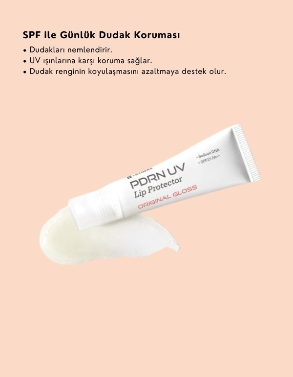 PDRN UV Lip Balm SPF25 PA++ | Güneş Koruyucu Dudak Nemlendirici | Original