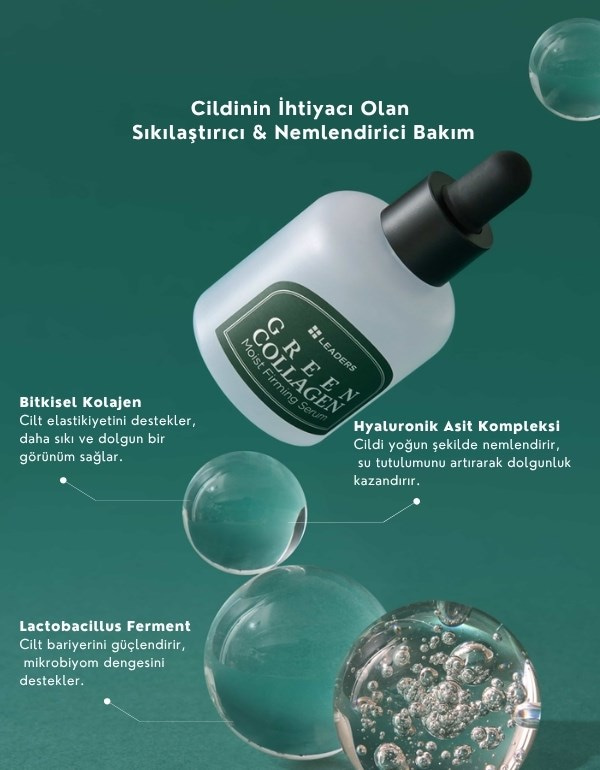 Green Collagen Moist Firming Serum | Nemlendirici ve Sıkılaştırıcı Cilt Serumu | 30ml	