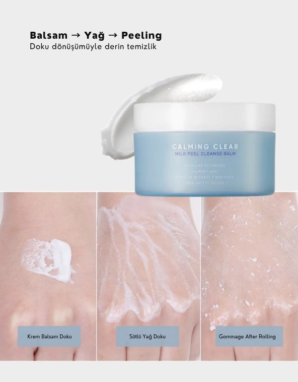 Calming Clear Milk Peel Cleanse Balm | 3 Aşamalı Kore Yüz Temizleme Balmı | 180ml