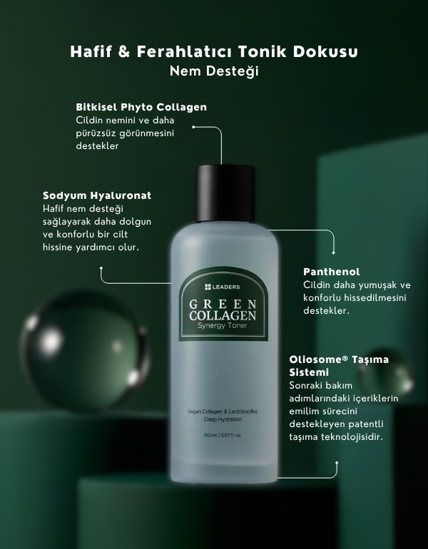 Green Collagen Synergy Toner | Yoğun Nemlendirici Sinerji Tonik | 150ml 