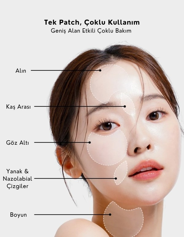 Green Collagen Wide Eye Patch | Kırışıklık Karşıtı Göz Altı Maskesi | 60 Adet