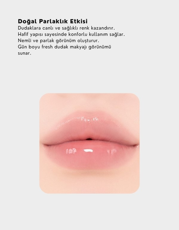 Glaze Bouncing Tint | Yapışkanlık Hissi Bırakmayan Parlak Lip Tint | 02 Rosy Mocha