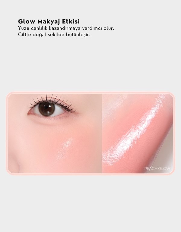 Heart Wearing Liquid Cheek | Likit Allık | 02 Peach Glow