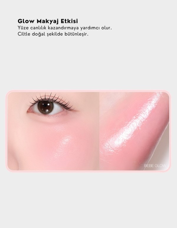 Heart Wearing Liquid Cheek | Likit Allık | 01 Bebe Glow