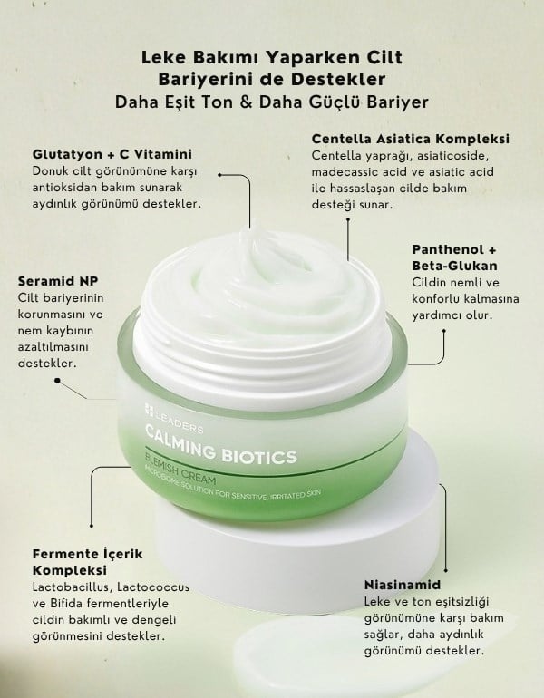 Calming Biotics Blemish Cream | Bariyer Güçlendirici & Leke Karşıtı Yüz Kremi | 50ml