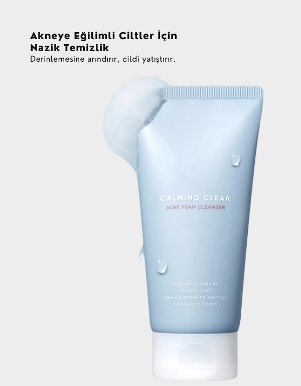 Calming Biotics Clear Acne Foam Cleanser | Akne Karşıtı Yüz Temizleme Köpüğü | 150ml	