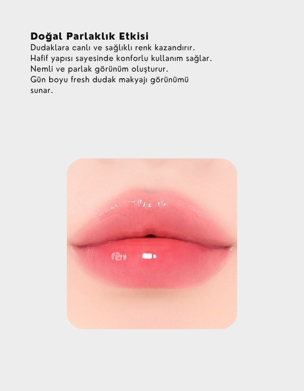 Glaze Bouncing Tint | Yapışkanlık Hissi Bırakmayan Parlak Lip Tint | 05 Bubbly