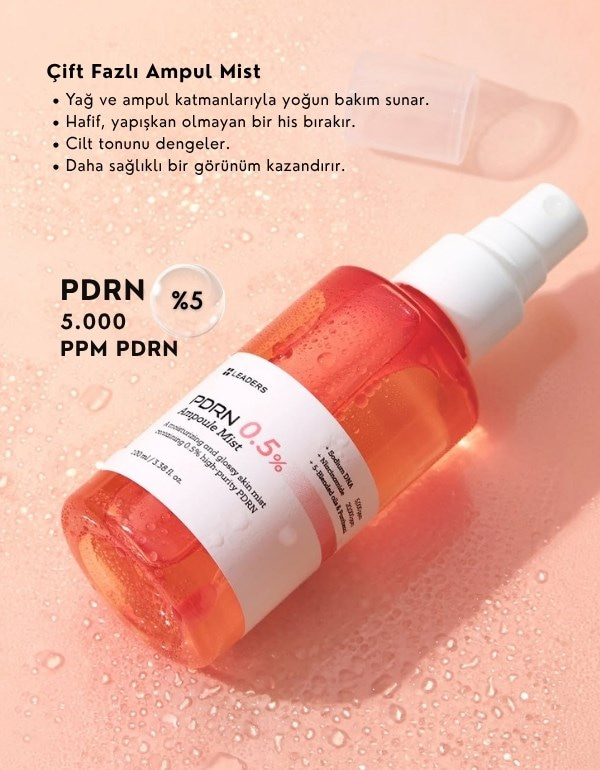 PDRN Ampul Mist | PDRN İçerikli Nemlendirici Yüz Spreyi | 100ml	