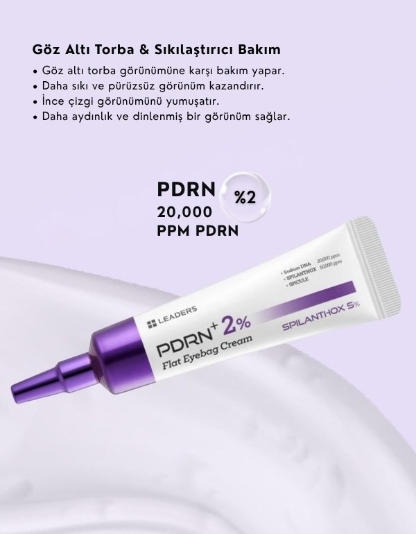 PDRN+ 2% Flat Eyebag Cream | PDRN (Somon DNA) Göz Altı Kremi | 20ml	