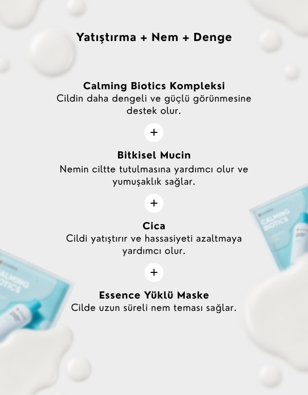 Calming Biotics Essential Mask | Yatıştırıcı ve Nemlendirici Kağıt Maske
