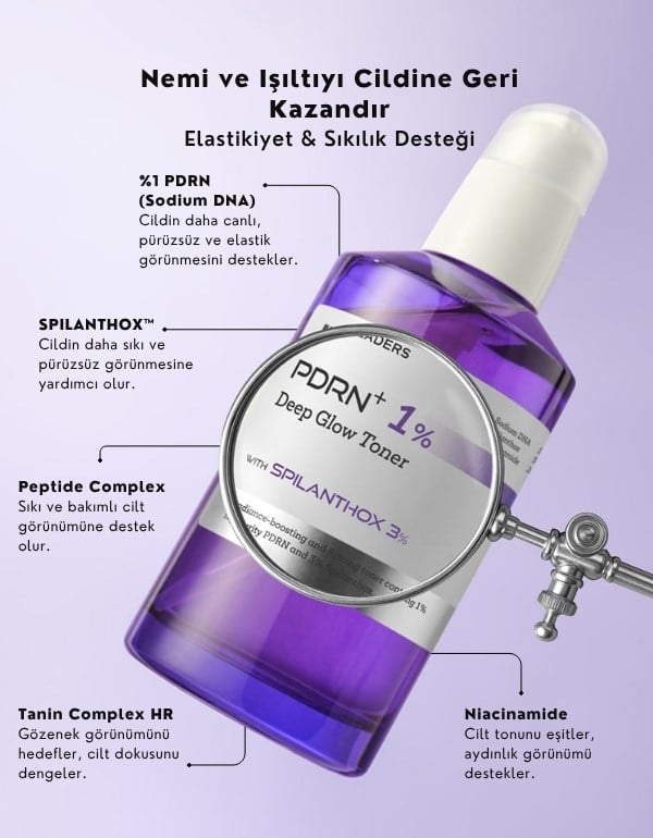 PDRN+ 1% Deep Glow Toner I Somon DNA İçerikli Aydınlatıcı & Canlandırıcı Tonik | 150ml