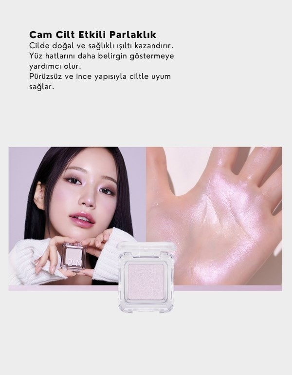 Pure Glash Highlighter | Glass Skin Toz Aydınlatıcı | PU01 Twilight