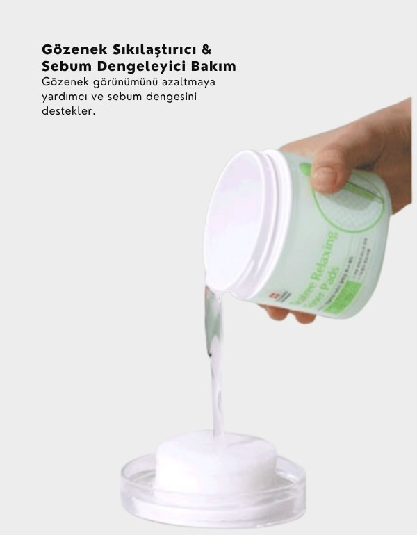Step Solution Teatree Relaxing Toner Pad | Akne Karşıtı Tonikli Ped | 60 Adet