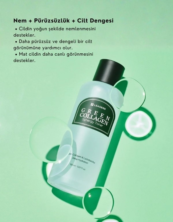 Green Collagen Synergy Toner | Yoğun Nemlendirici Sinerji Tonik | 150ml 