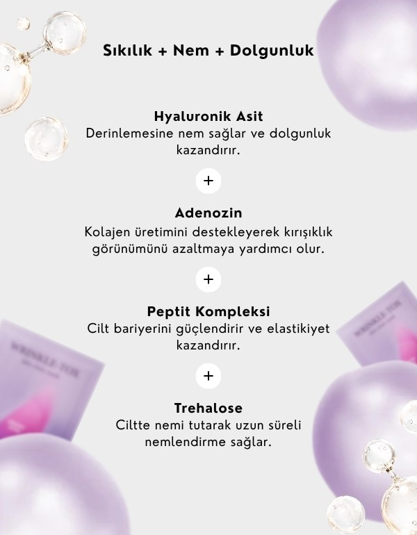 Wrinkle-Tox Skin Clinic Mask | Kırışıklık Karşıtı Kağıt Maske