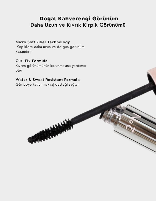 Long & Curling Mascara Chocobrown | Ekstra Uzun Ekstra Yoğun Kıvrım Veren Kahverengi Maskara