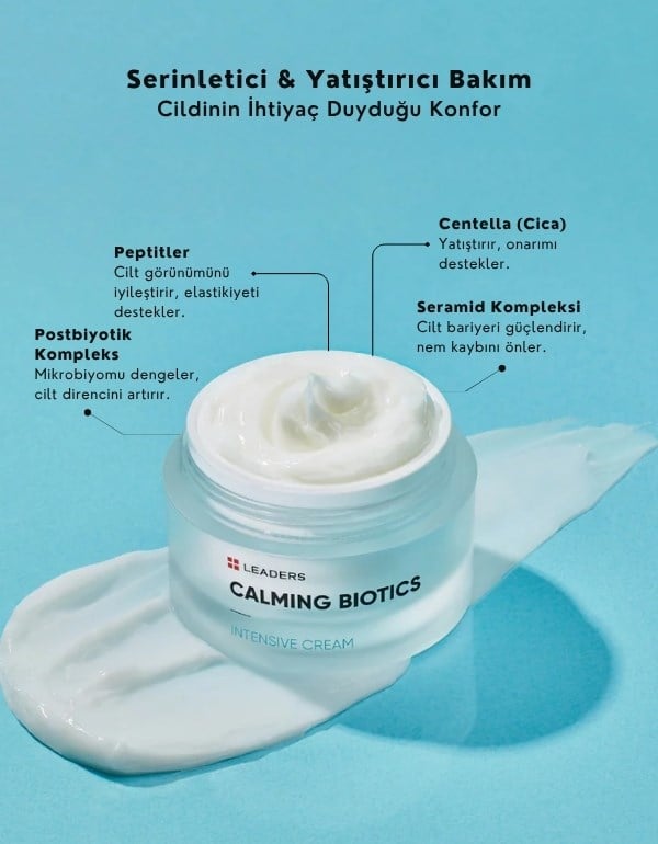 Calming Biotics Intensive Cream | Yoğun Nemlendirici ve Cilt Bariyeri Onarıcı Yüz Kremi | 50ml	
