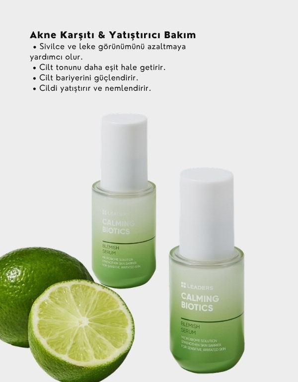 Calming Biotics Blemish Serum | Prebiyotik İçerikli Akne ve Leke Karşıtı Aydınlatıcı Serum | 30ml