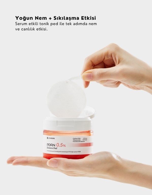 PDRN Essence Pads | PDRN (Somon DNA) Nemlendirici Tonikli Ped | 70 Adet	
