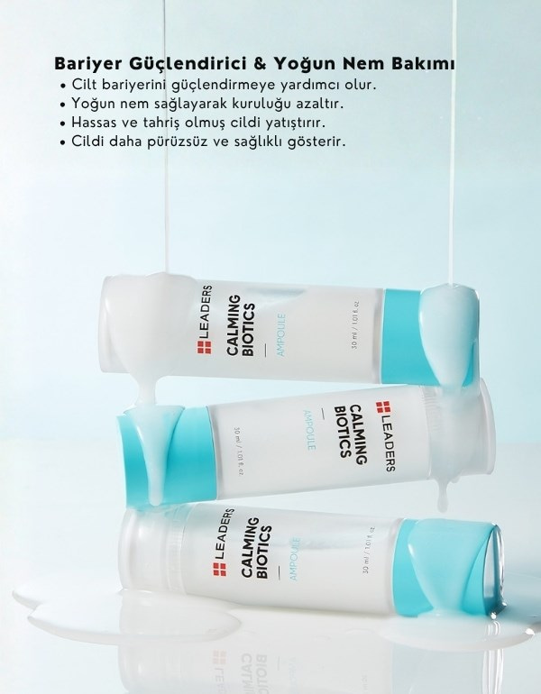 Calming Biotics Ampoule | Cilt Bariyer Onarımını Destekleyen Yüz Bakım Ampulü | 30ml	