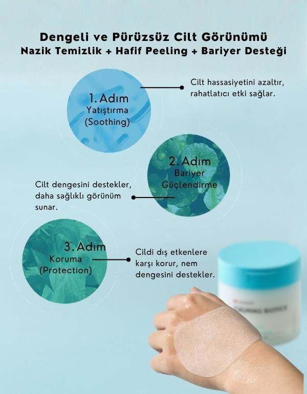 Calming Biotics Quick Soothing Pads | Hassas Ciltler İçin Yatıştırıcı Tonikli Ped | 80 Adet	