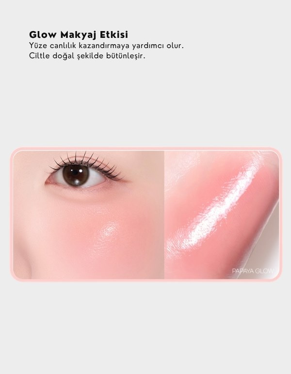Heart Wearing Liquid Cheek | Likit Allık | 03 Papaya Glow