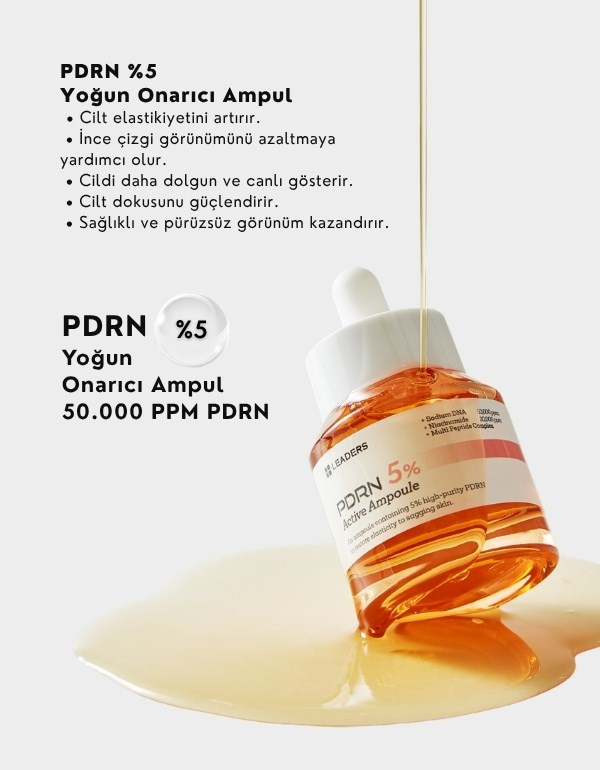PDRN 5% Active Ampoule | %5 Somon DNA İçeren Cilt Yenileyici Serum | 30ml	